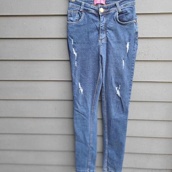 Sal E Pimenta Distressed Jeans Brazilian see measurements - Picture 1 of 11